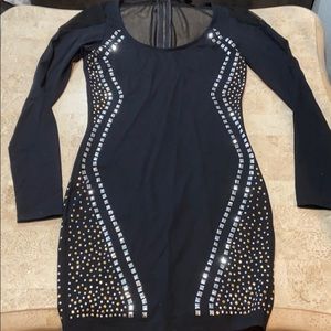 Black bodycon dress